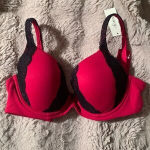 NWT Soma Embraceable Full Coverage Lace Trim Bra 32D